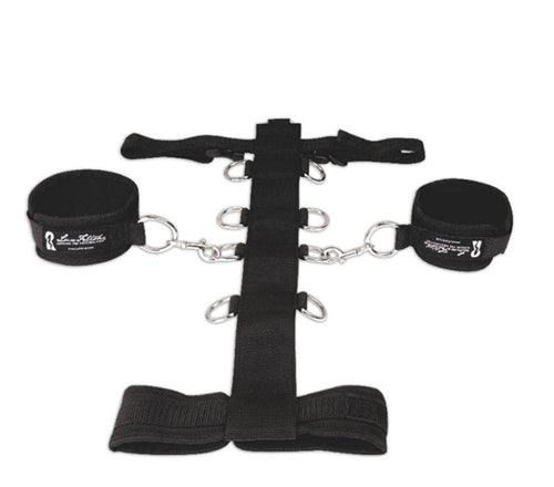 Lux Fetish 3-Piece Adjustable Neck and Wrist Restraint Set