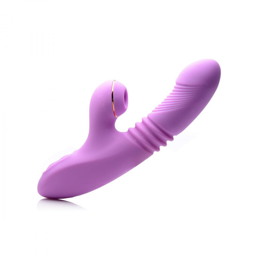 Shegasm Thrusting Suction Rabbit (Purple) – Rabbit Vibrator