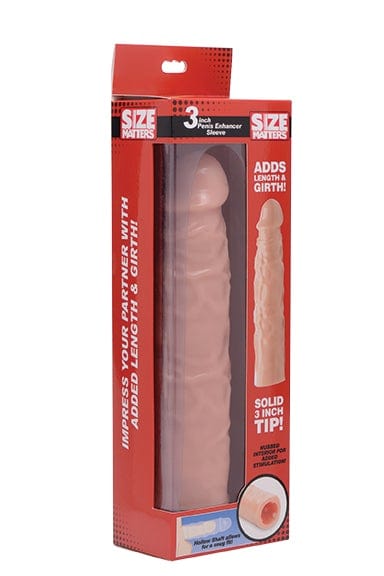 3in Flesh Penis Enhancer Sleeve for Extra Length and Girth