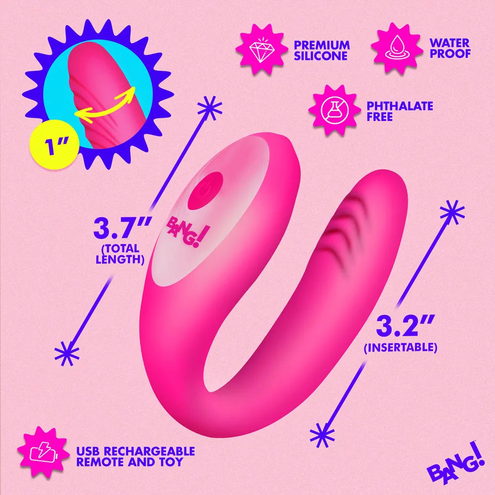 BG Gyrating G-Spot Vibrator – Remote-Controlled Silicone Vibrator