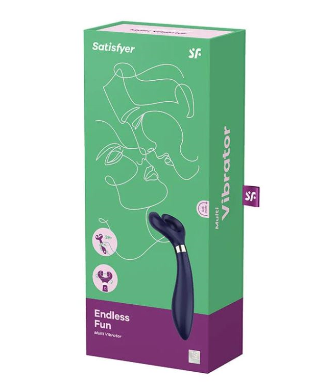 Satisfyer Endless Fun (Blue) – 180° Rotating Multi-Toy Stimulator