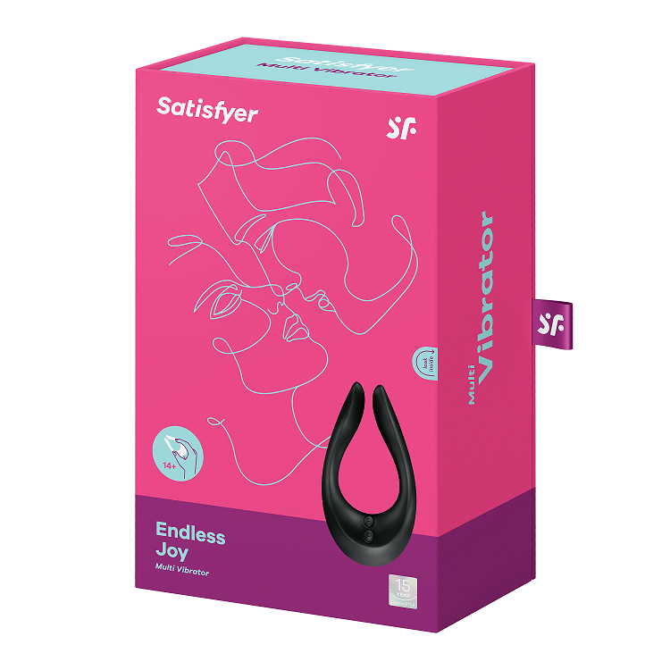 Satisfyer Endless Joy (Black) – USB Rechargeable Couples Stimulator