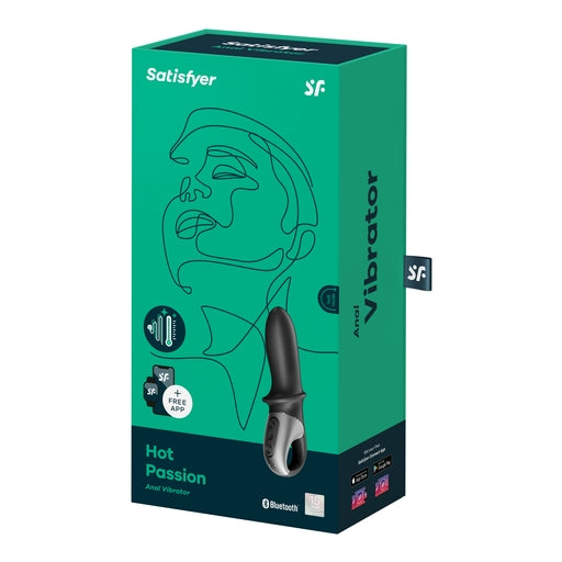 Satisfyer Hot Passion Connect (Black) – App-Controlled Warming Anal Vibrator