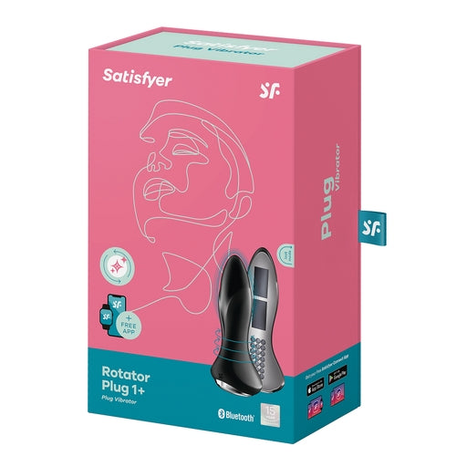 Satisfyer Rotator Butt Plug 1+ (Black) – App-Controlled Anal Vibrator