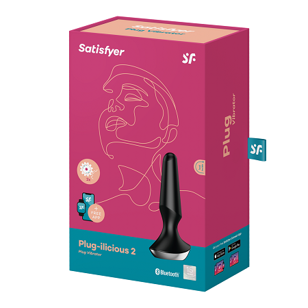 Satisfyer Plug-ilicious 2 Black Anal Vibrator