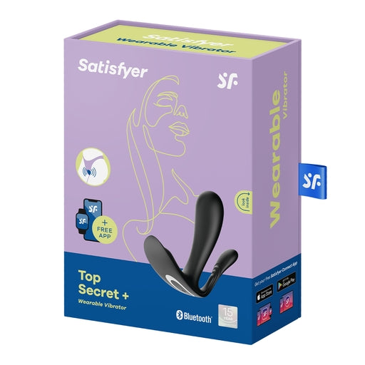 Satisfyer Top Secret Wearable Vibrator in Black