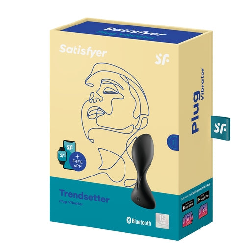 Satisfyer Trendsetter Connect App Vibrating Anal Plug Black for Beginners and Seasoned Users
