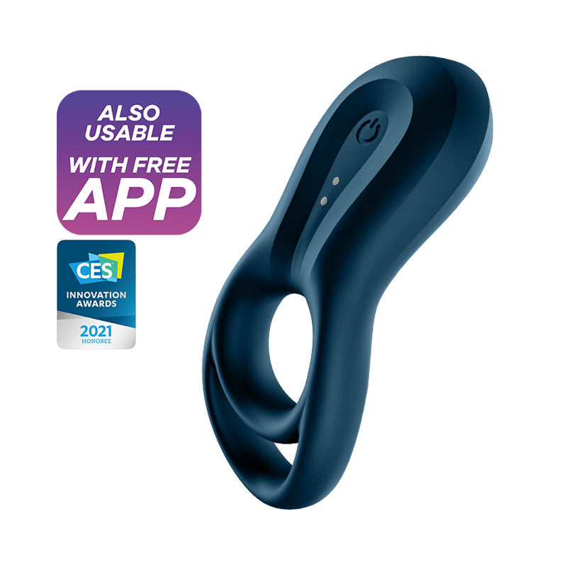 Satisfyer Epic Duo (Black) – Bluetooth App-Controlled Vibrating Cock Ring