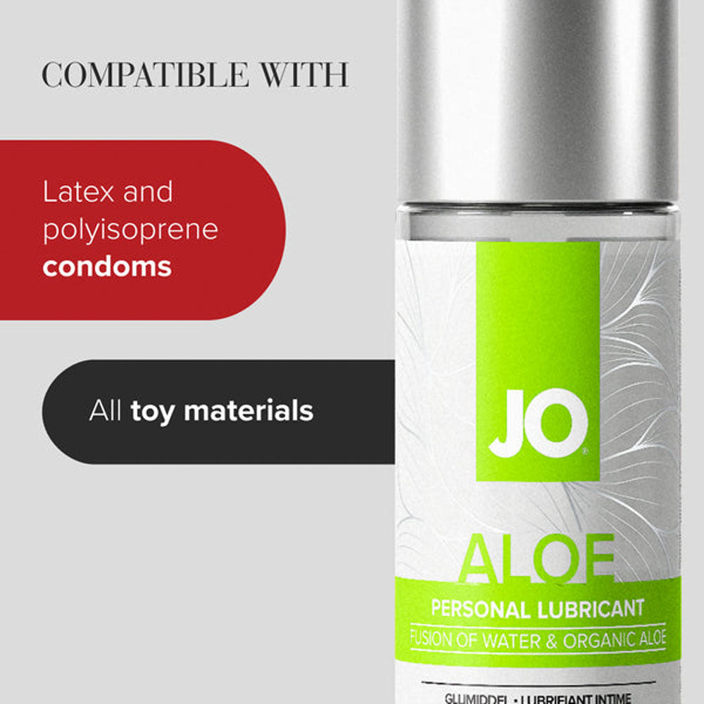 JO Aloe – Water-Based Lubricant with Aloe and Hyaluronic Acid 120ml Bottle