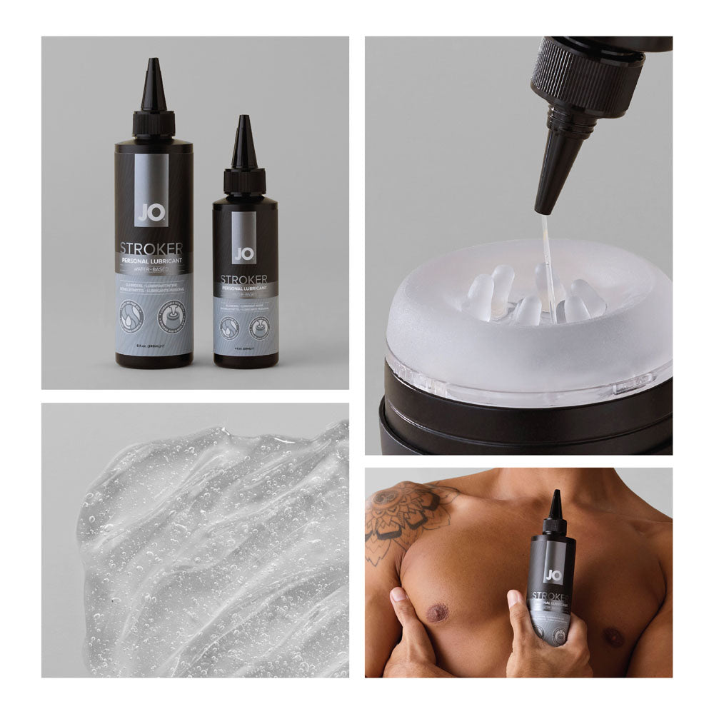 JO Stroker Lube – Water-Based Lubricant 120 ml Bottle