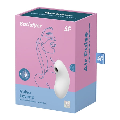 Satisfyer Vulva Lover 2 White Double Air Pulse Vibrator with 11 Air Pulse and 10 Vibration Settings