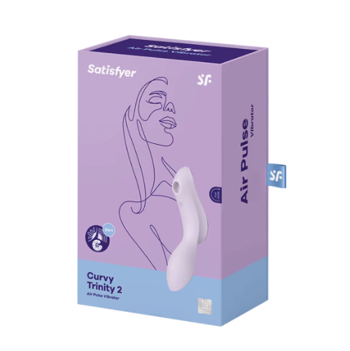 Satisfyer Curvy Trinity 2 Insertable Air Pulse Vibrator Violet
