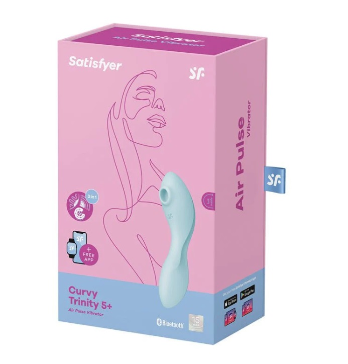 Satisfyer Curvy Trinity 5+ (Blue) – Waterproof Triple Motor Vibrator
