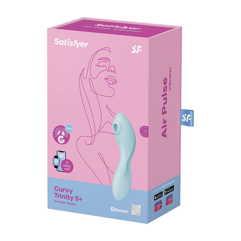Satisfyer Curvy Trinity 5+ (Blue) – Waterproof Triple Motor Vibrator