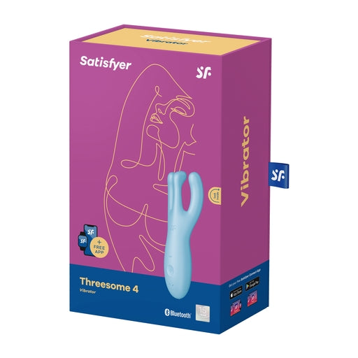 Satisfyer Threesome 4 Connect (Blue) – App-Controlled Layon Vibrator