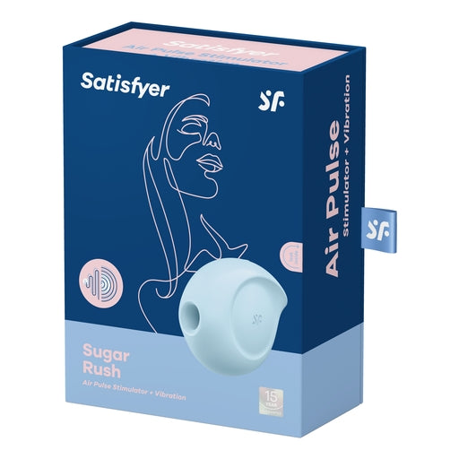 Satisfyer Sugar Rush Blue Air Pulse Clitoral Stimulator with Vibration and Pressure Waves