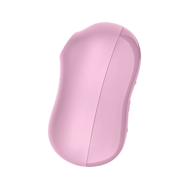 Satisfyer Cotton Candy Lilac Compact Oval Lay-On Vibrator with Pressure Waves and Vibration