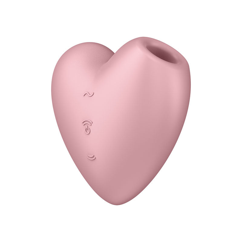 Satisfyer Cutie Heart Vibrator Pink Light Red Air Pulsation Stimulator