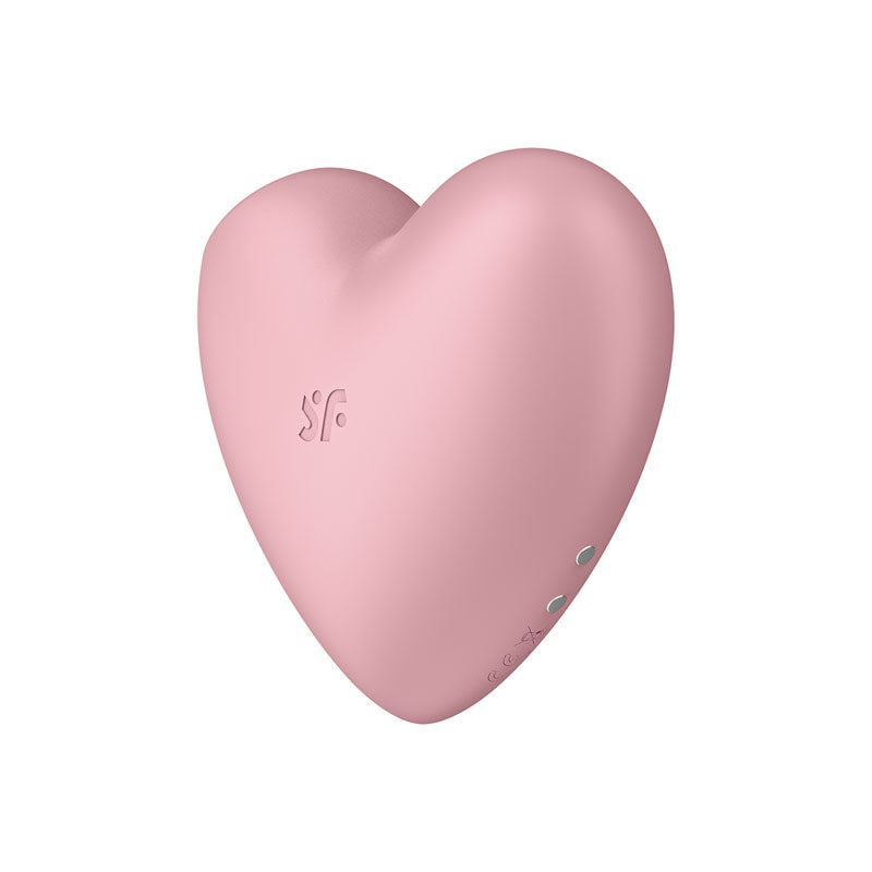 Satisfyer Cutie Heart Vibrator Pink Light Red Air Pulsation Stimulator