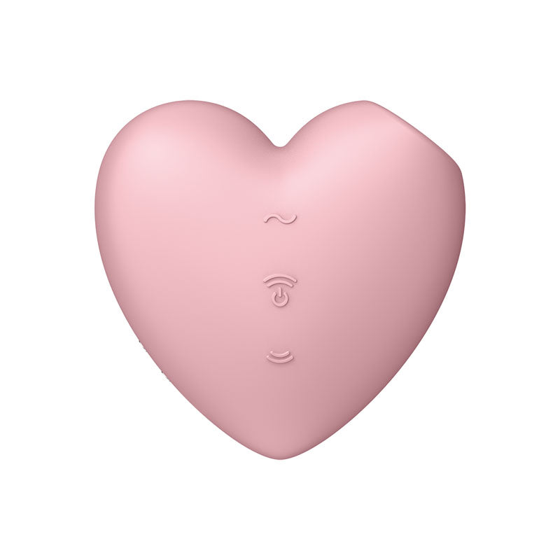 Satisfyer Cutie Heart Vibrator Pink Light Red Air Pulsation Stimulator