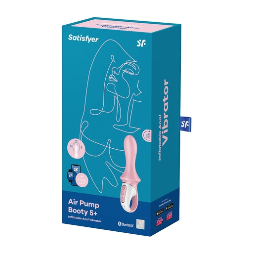 Satisfyer Air Pump Booty 5+ Red Inflatable Anal Vibrator