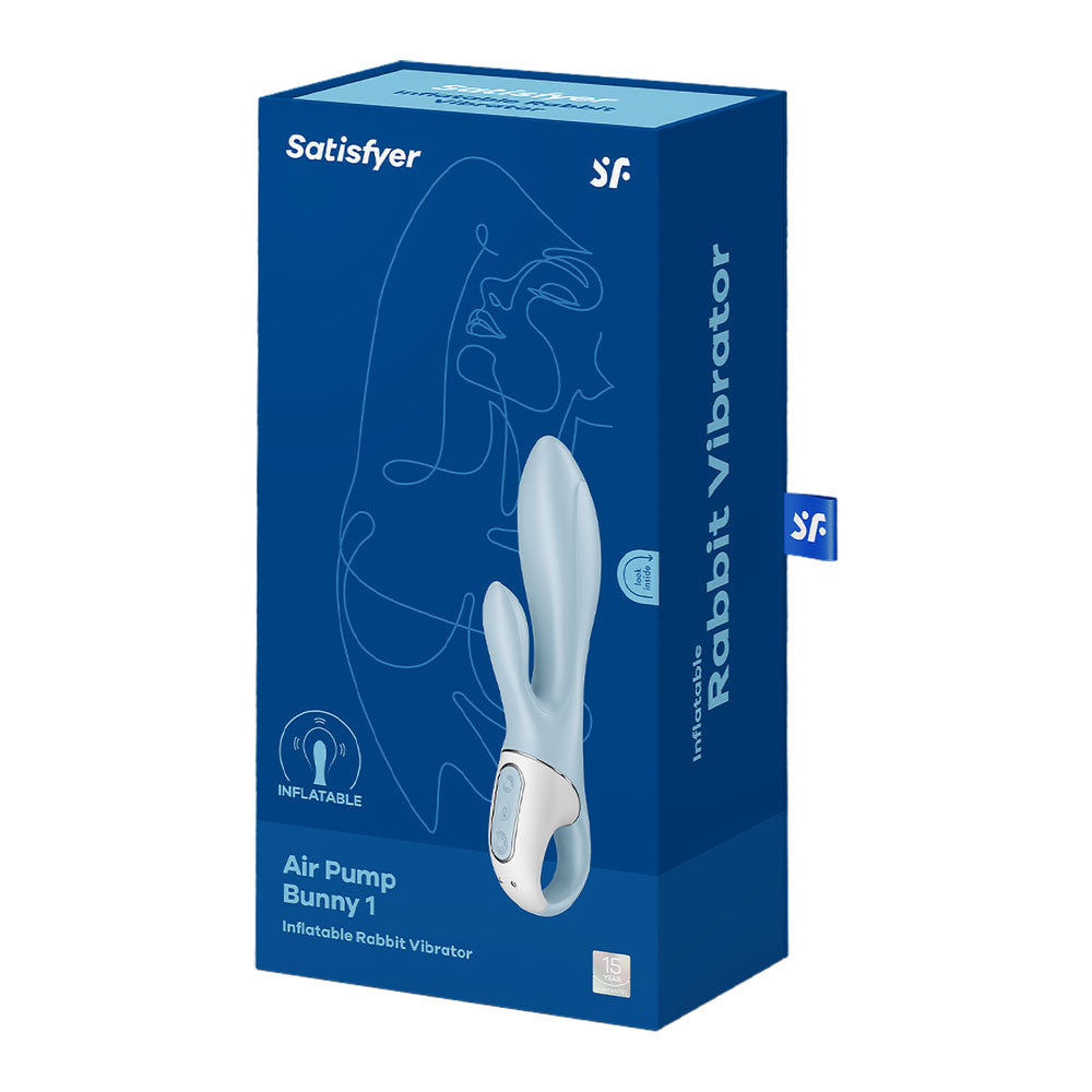 Satisfyer Air Pump Bunny 1 - Inflatable Rabbit Vibrator 8 Inch