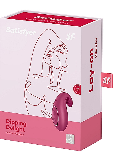 Satisfyer Dipping Delight Berry Lay-On Vibrator with 2 Powerful Motors and Flexible Tip