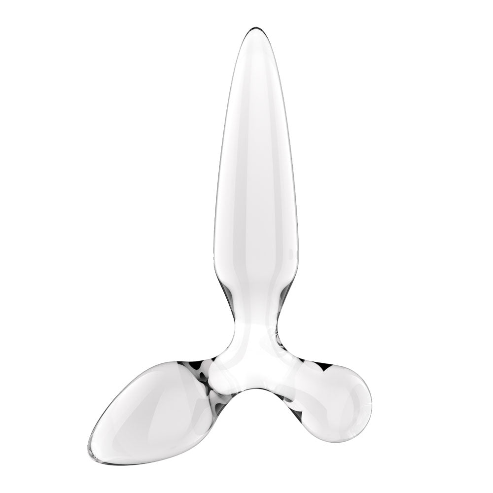Satisfyer Triple Crystal 2 Transparent – Glass Dildo