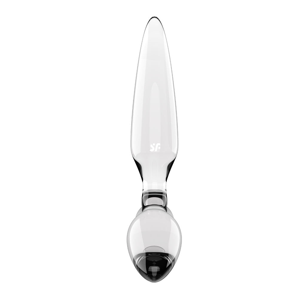 Satisfyer Triple Crystal 2 Transparent – Glass Dildo