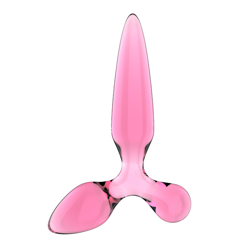 Satisfyer Triple Crystal 2 Pink – Glass Dildo