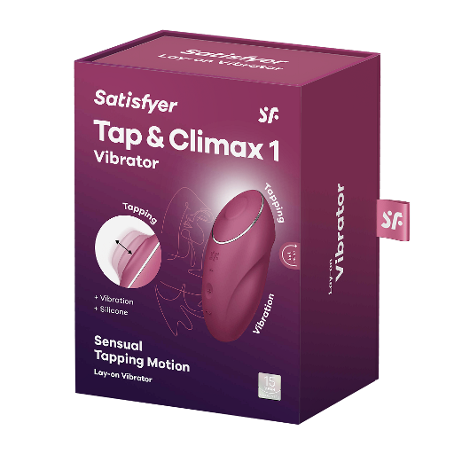 Satisfyer Tap and Climax 1 Red Vibrator with Tapping Modes