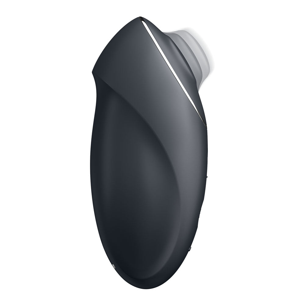Satisfyer Tap & Climax 1 - Grey Lay-On Vibrator 8.6 Inch