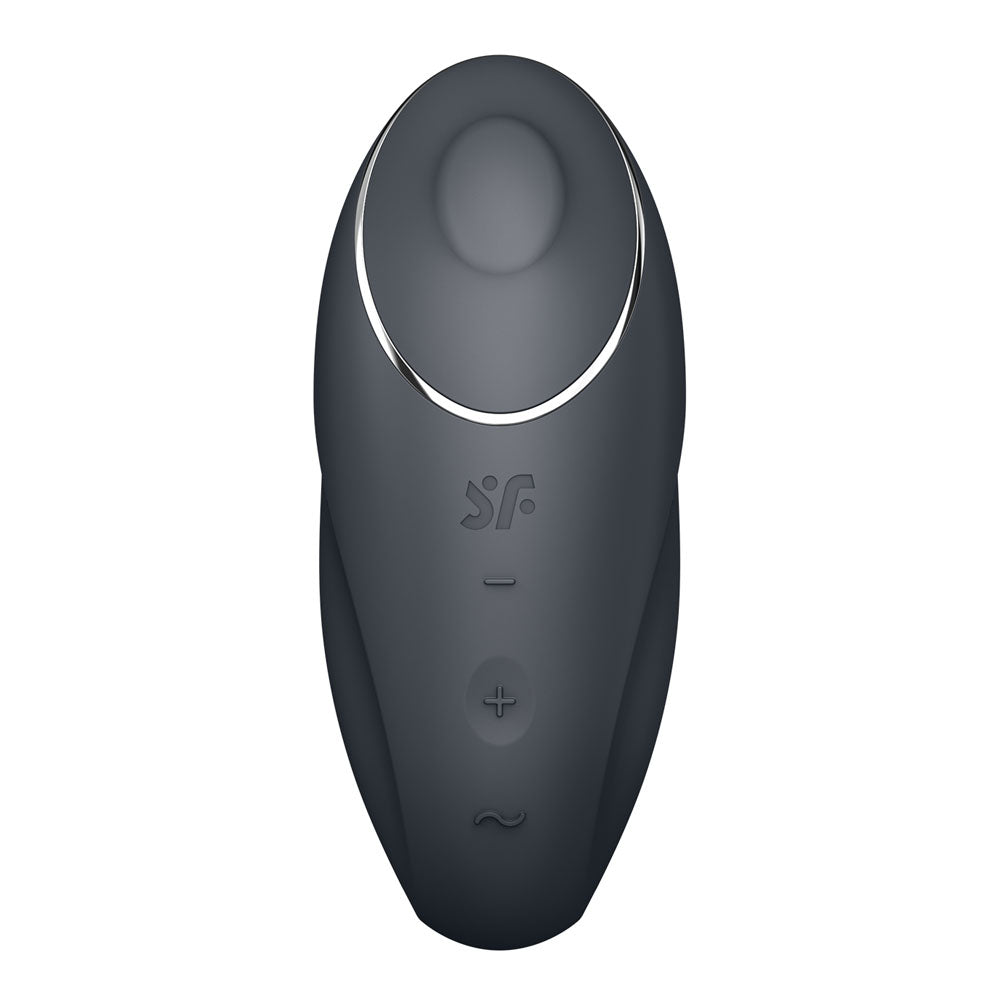 Satisfyer Tap & Climax 1 - Grey Lay-On Vibrator 8.6 Inch