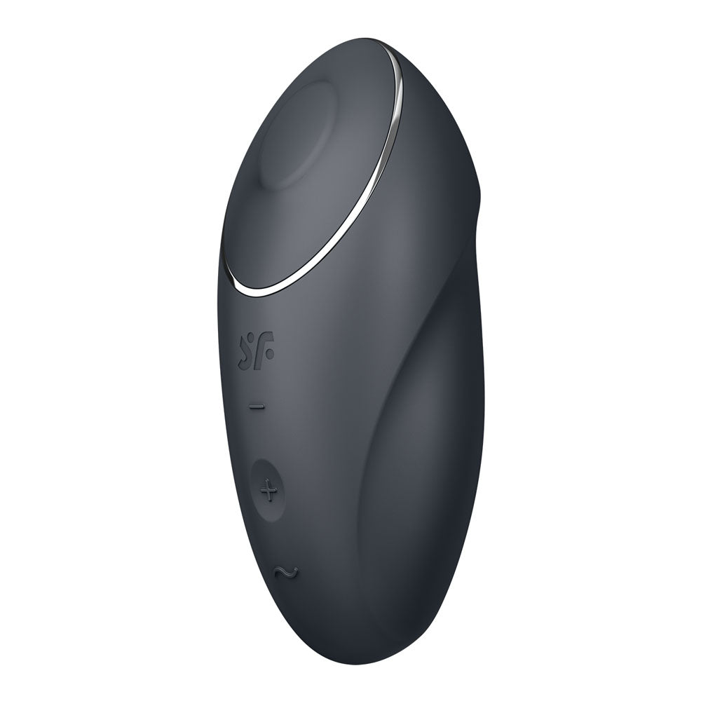 Satisfyer Tap & Climax 1 - Grey Lay-On Vibrator 8.6 Inch