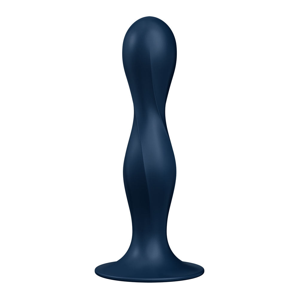 Satisfyer Double Ball-R Dildo Blue 7 Inch Pleasure Toy