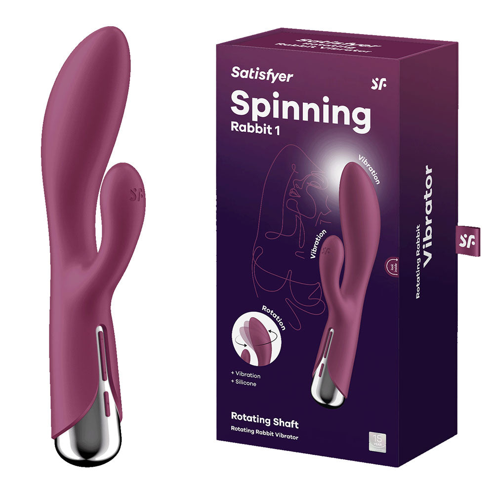 Satisfyer Spinning Rabbit 1 – USB Rechargeable 20 cm Rotating Rabbit Vibrator