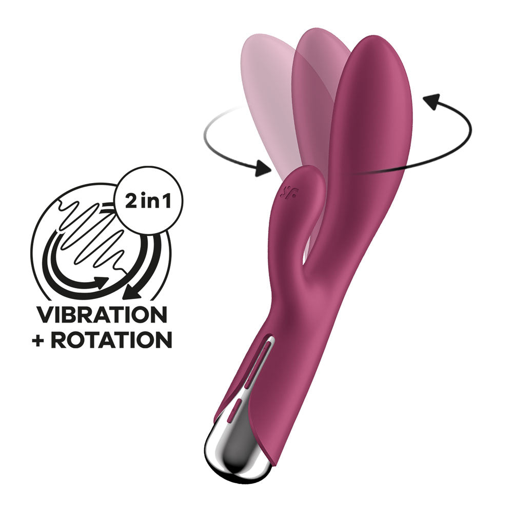 Satisfyer Spinning Rabbit 1 – USB Rechargeable 20 cm Rotating Rabbit Vibrator