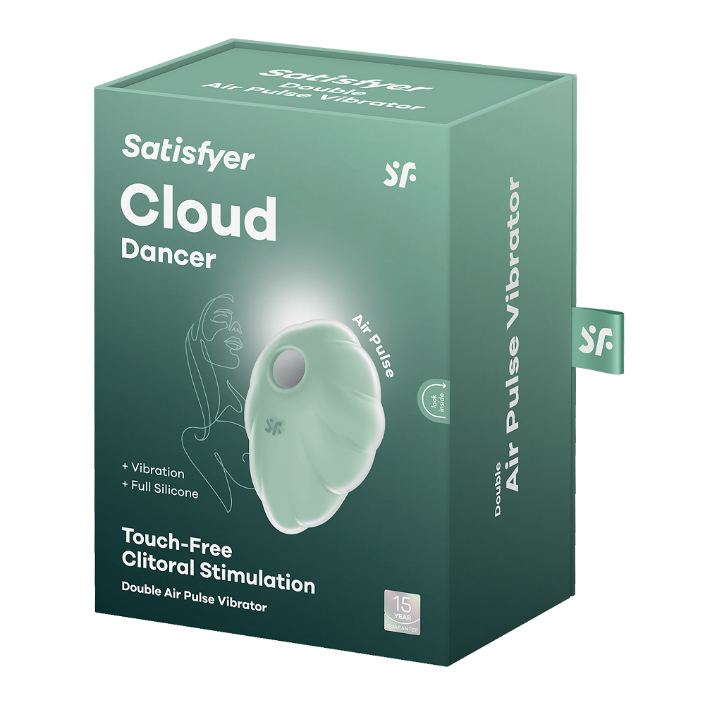Satisfyer Cloud Dancer Mint Vibrator Compact Size