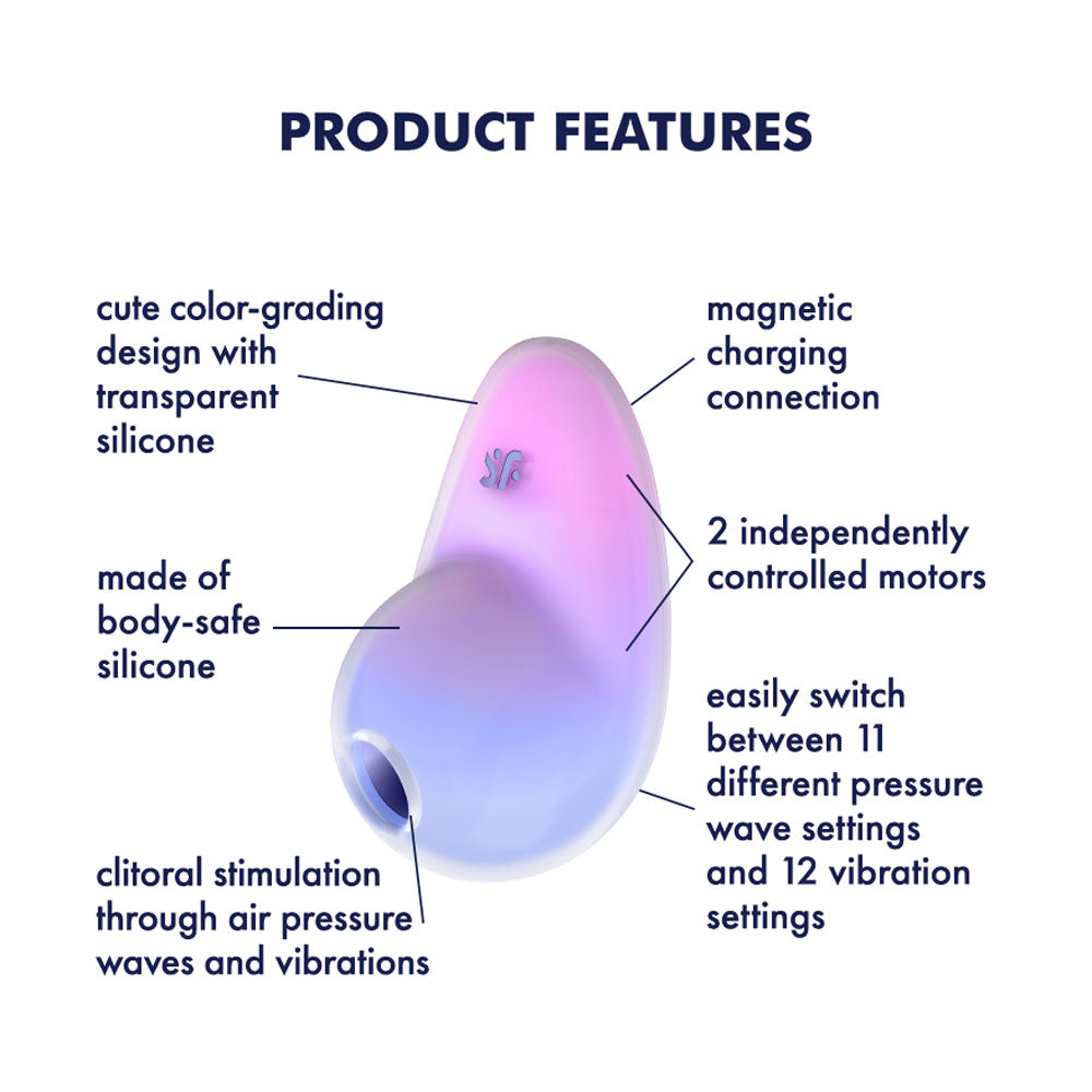 Satisfyer Pixie Dust Violet/Pink Double Air Pulse Vibrator