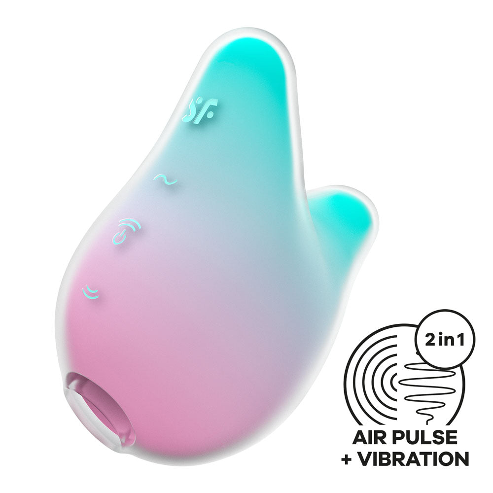 Satisfyer Mermaid Vibes Air Pulse Stimulator Mint/Pink