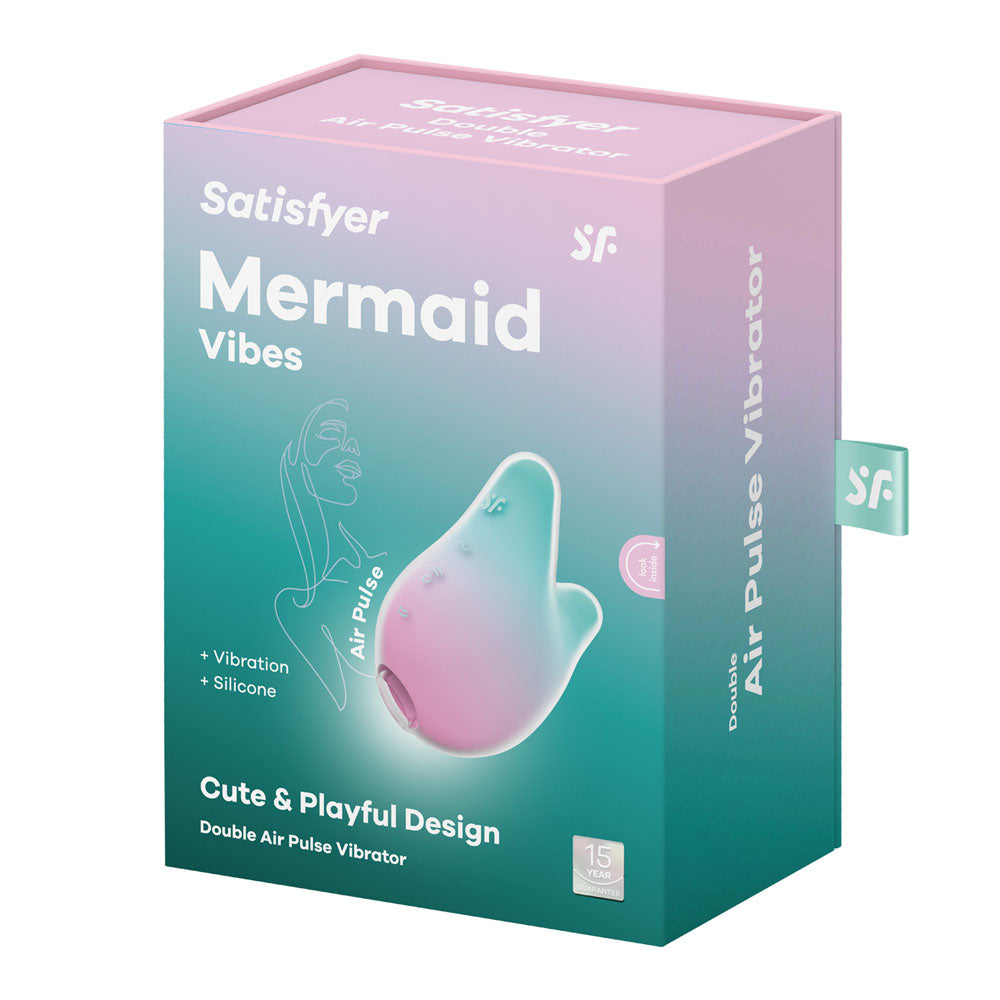 Satisfyer Mermaid Vibes Air Pulse Stimulator Mint/Pink