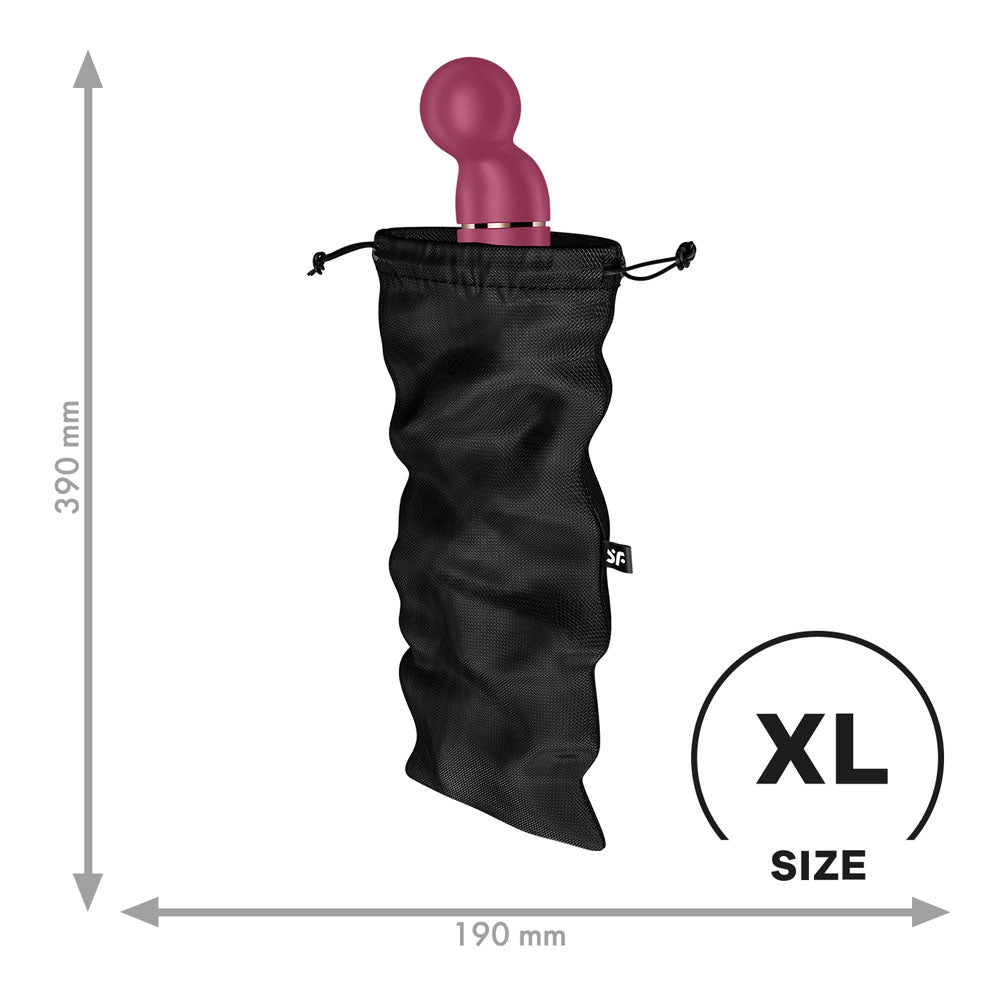 Treasure Bag Black Extra Large for Storing Pleasure Products
