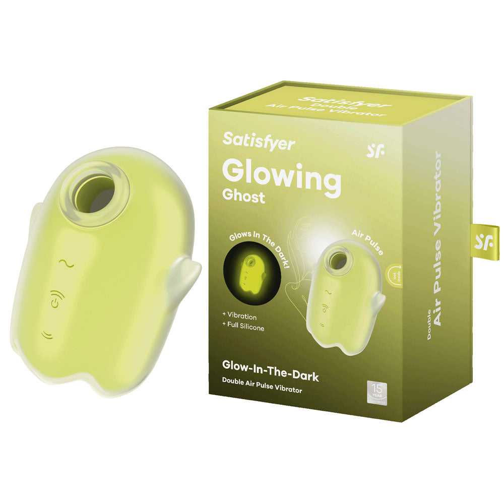 Satisfyer Glowing Ghost – USB Rechargeable Glow in Dark Air Pulse Stimulator