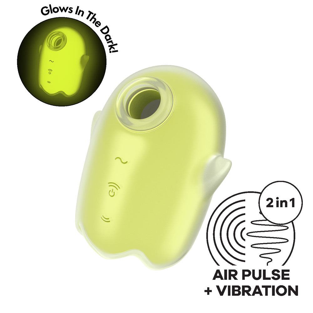 Satisfyer Glowing Ghost – USB Rechargeable Glow in Dark Air Pulse Stimulator