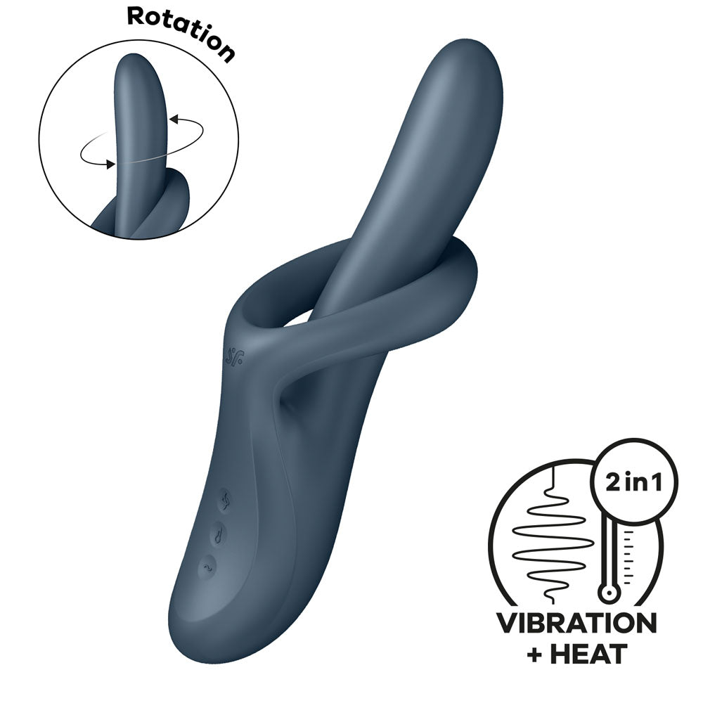 Satisfyer Heat Flex 4 Grey Heating Vibrator