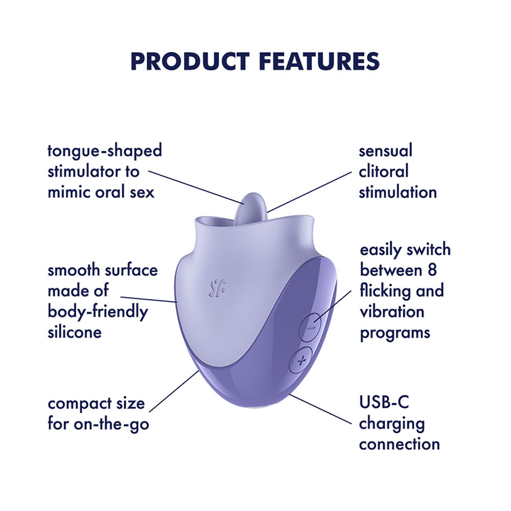 Satisfyer Tongue Dancer – USB Rechargeable Flicking Stimulator