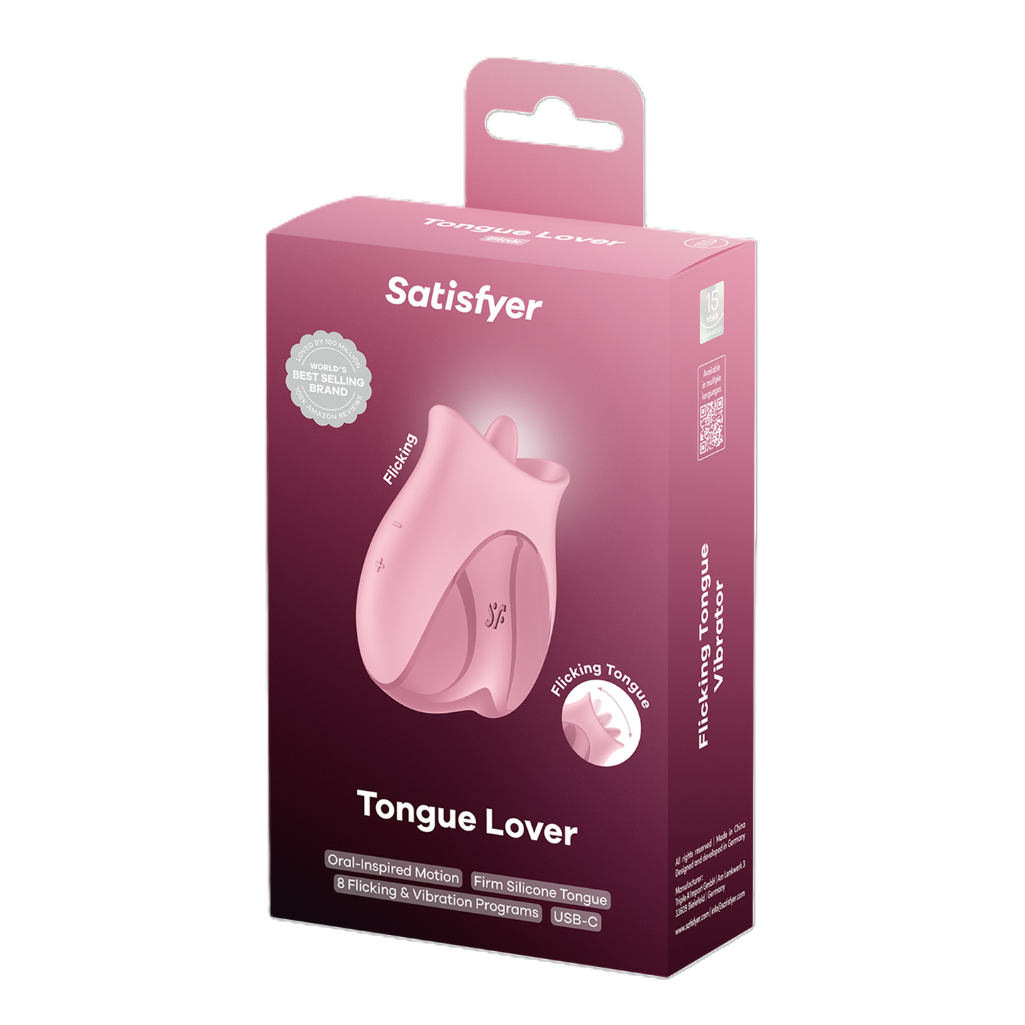 Satisfyer Tongue Lover (Pink) – Silicone Tongue Vibrator