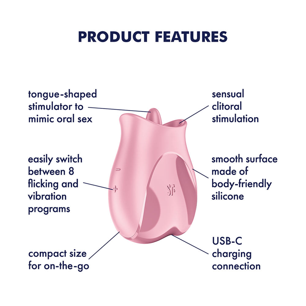 Satisfyer Tongue Lover (Pink) – Silicone Tongue Vibrator