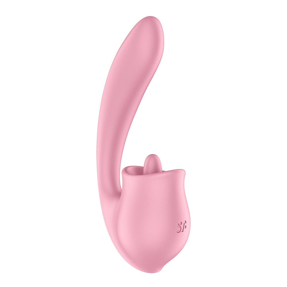 Satisfyer Tongue Genius – USB Rechargeable Flexible Silicone Clitoral and Insertable Vibrator