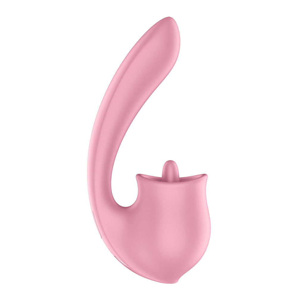 Satisfyer Tongue Genius – USB Rechargeable Flexible Silicone Clitoral and Insertable Vibrator